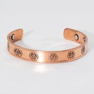 Bracelets en Cuivre Massif avec Aimants (assortis)