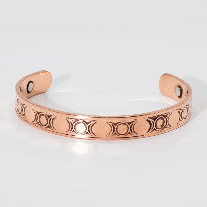 Bracelets en Cuivre Massif avec Aimants (assortis)