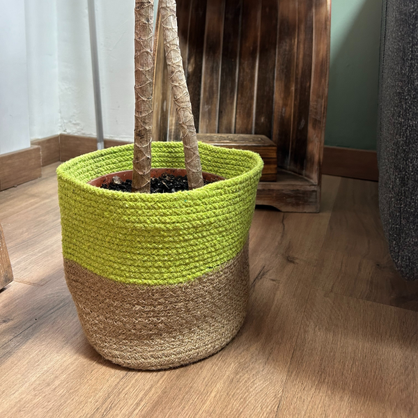 Panier de Rangement en Corde de Coton/ Jute