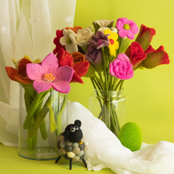 Fleurs en Feutrine