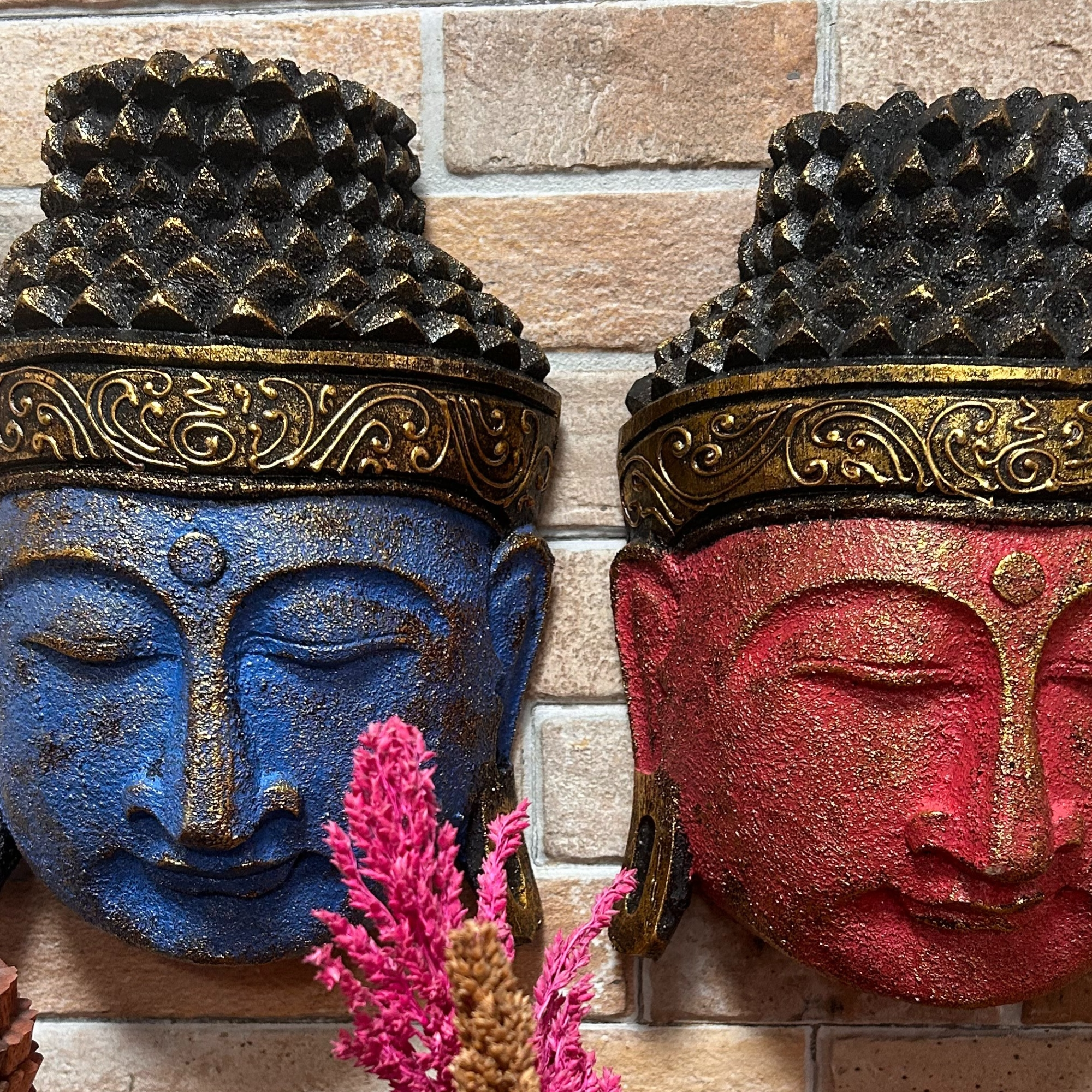 Décoration d'Intérieur Tête de Bouddha