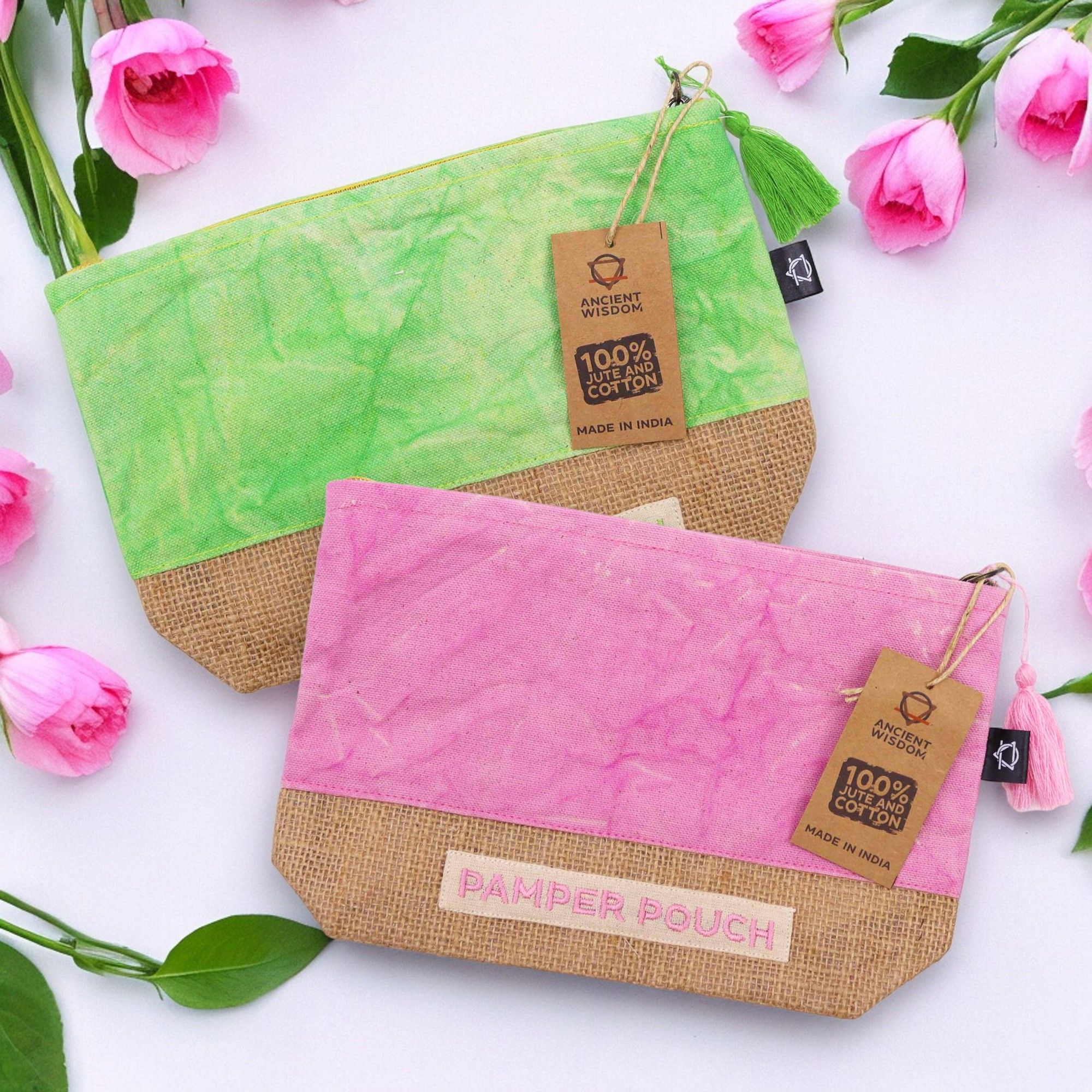 Pochettes en Jute & Coton en Gros
