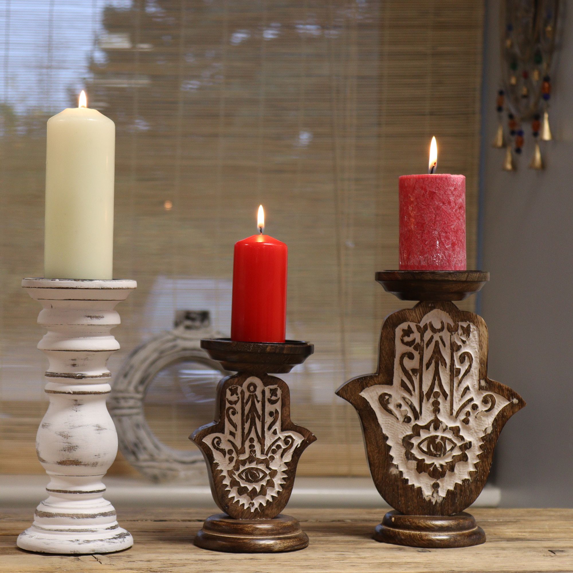 Vente en Gros Bougeoirs En Bois