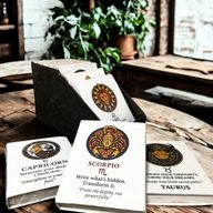 Carnets Moyen Style Tibet – Signes Astrologiques – avec Présentoir