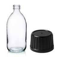 Bouteille en Verre Médicinale Transparente de 500 ml