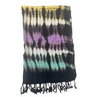 Foulard  Art Boho Java - Rayures Multiples - 62x200 cm