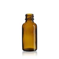 Bouteille Boston en Verre Ambré de 30ml - Sans Bouchon