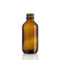 Bouteille Boston en Verre Ambré de 60ml - Sans Bouchon