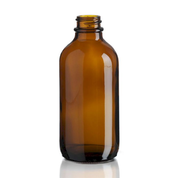 Bouteille Boston en Verre Ambré de 500ml - Sans Bouchon
