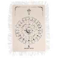 Tapis de Divination pour Pendule - Œil Omniscient - Naturel & Noir