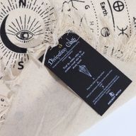 Tapis de Divination pour Pendule - Œil Omniscient - Naturel & Noir