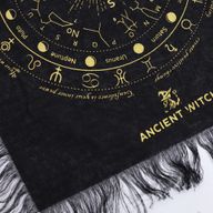 Tapis de Divination pour Pendule - Œil Omniscient - Noir & Or