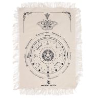 Tapis de Divination pour Pendule - Papillon Mystique - Naturel & Noir
