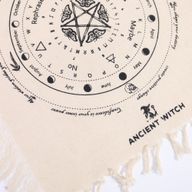 Tapis de Divination pour Pendule - Papillon Mystique - Naturel & Noir