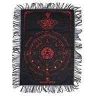 Tapis de Divination pour Pendule - Papillon Mystique - Noir & Rouge Sang
