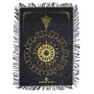 Tapis de Divination pour Pendule - Visage du Soleil - Noir & Or