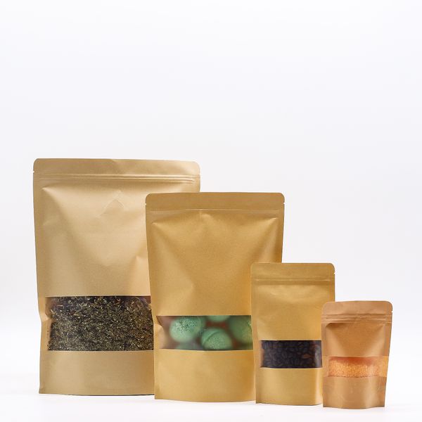 Sachets Kraft à Fenêtre 25x35cm