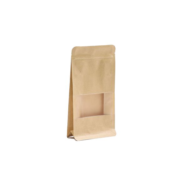 Sacs en Papier Kraft avec Fenêtre et Fond Plat - 12x22 cm
