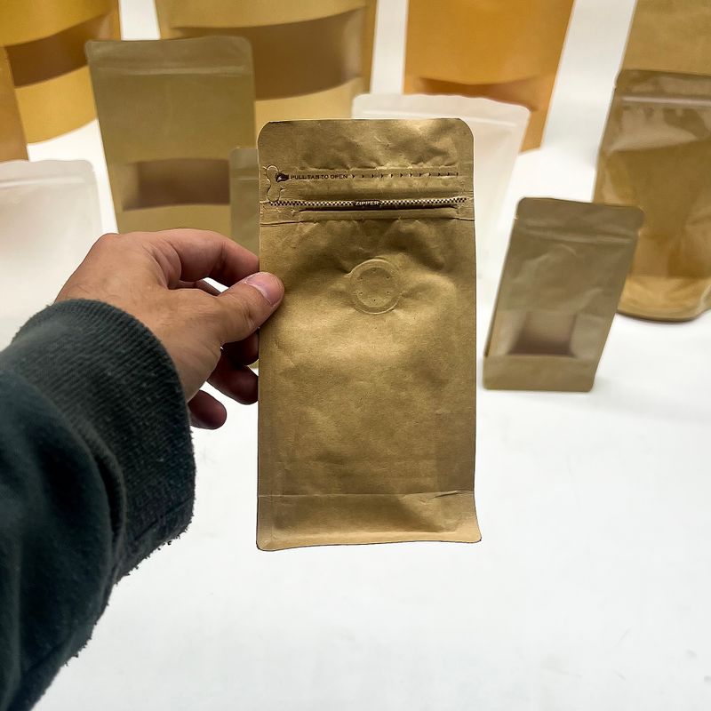 Petit Sac à Café avec Valve d'Arôme - 9x18 cm (125 g)