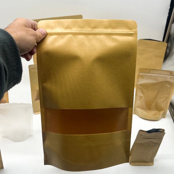 Sachets Kraft à Fenêtre 20x30cm