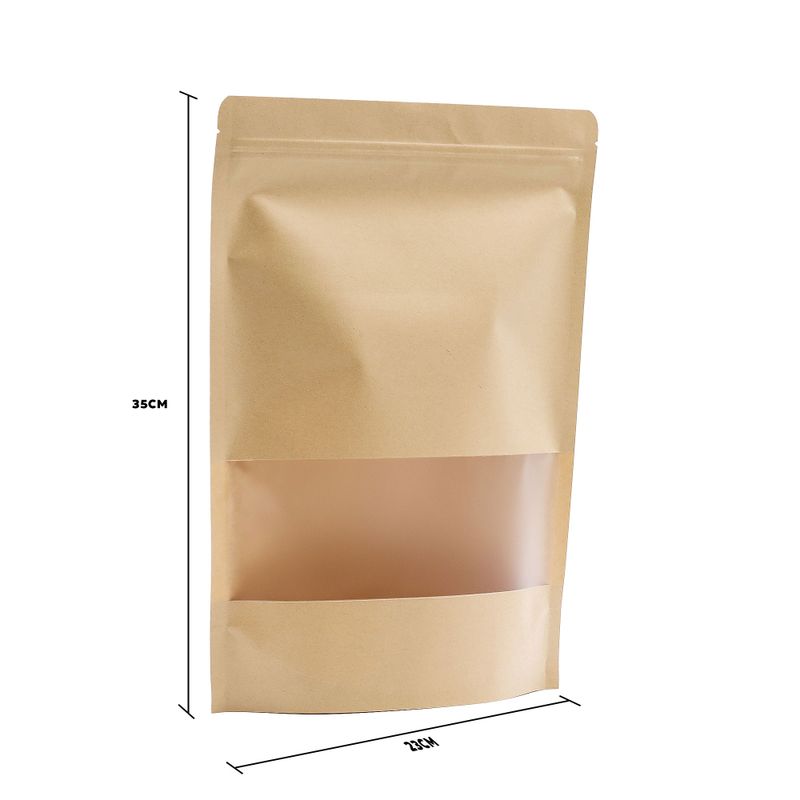 Sachets Kraft à Fenêtre 25x35cm