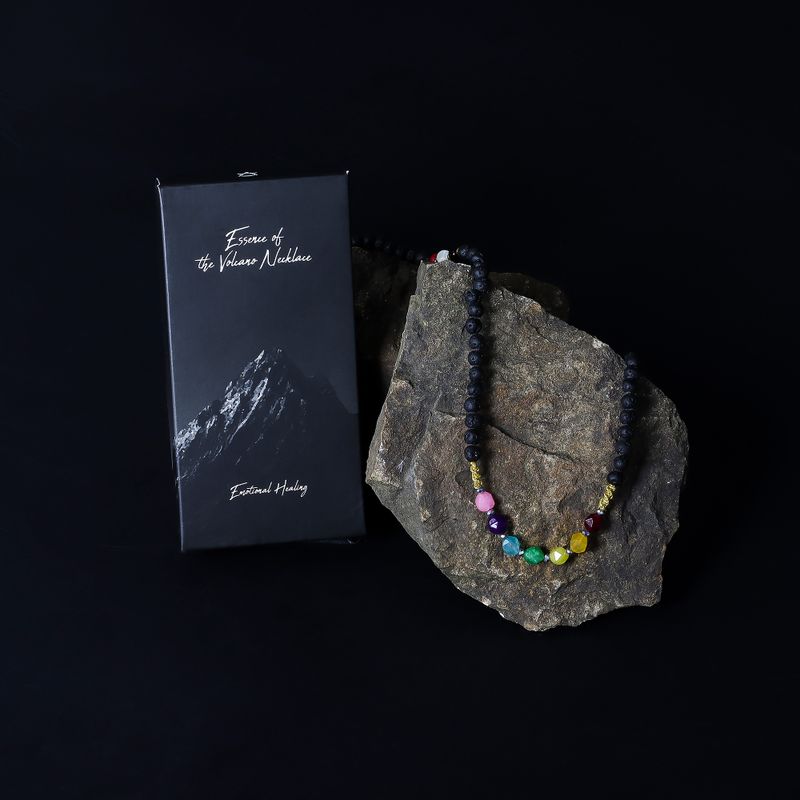 Collier Essence du Volcan - Guérison Émotionnelle