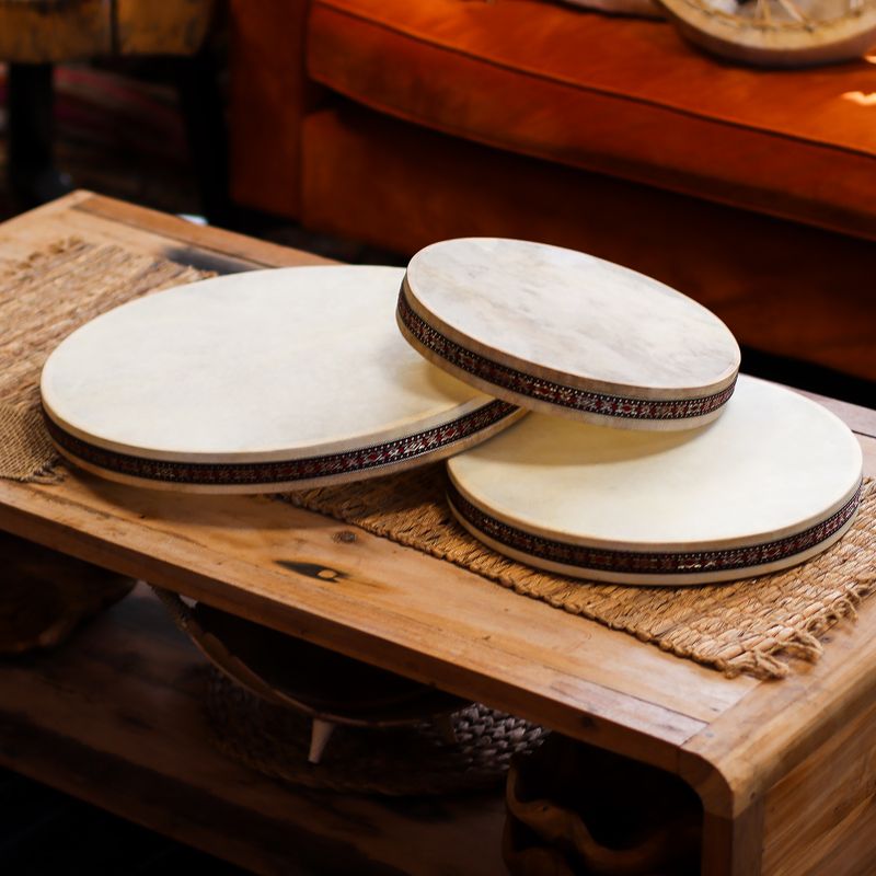 Tambour Chamanique De Guérison Sonore Océan - 35cm