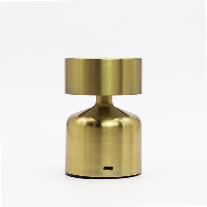 Lampe Tactile - Champignon Plat Bronze - USB (C) - Rechargeable (400 watts)