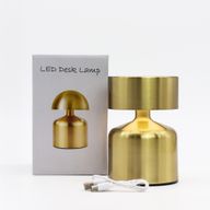 Lampe Tactile - Champignon Plat Bronze - USB (C) - Rechargeable (400 watts)