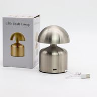 Lampe Tactile - Dôme Champignon Argenté - USB (C) - Rechargeable (400 watts)