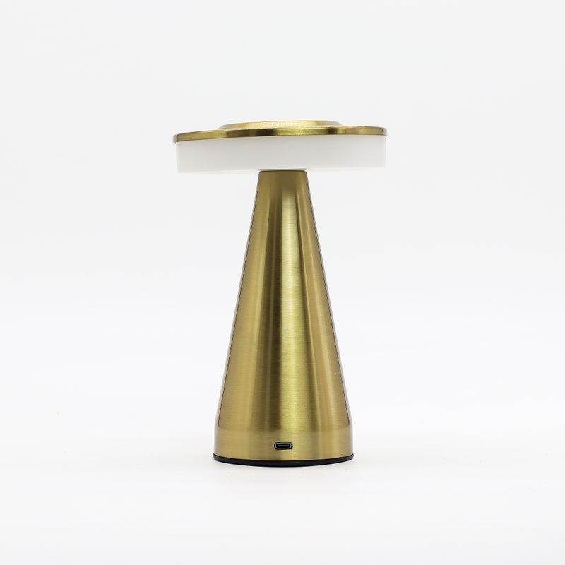 Lampe Tactile - Tige Haute en Cuivre - USB (C) - Rechargeable (400 watts)