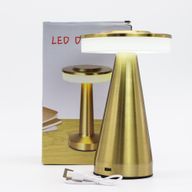Lampe Tactile - Tige Haute en Cuivre - USB (C) - Rechargeable (400 watts)