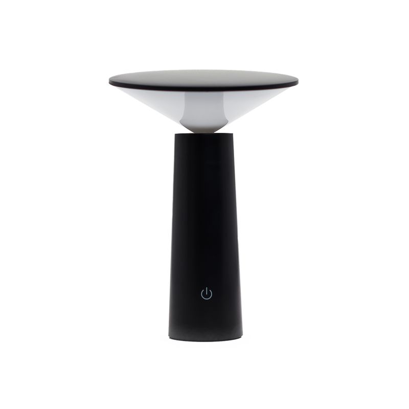 Lampe Tactile - Champignon Noir - Réglable - Motif Lumineux USB (C) - Rechargeable (2000 watts)