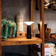 Lampe Tactile - Champignon Noir - Réglable - Motif Lumineux USB (C) - Rechargeable (2000 watts)