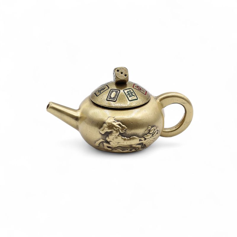 Feng Shui Fortune - Théière Porte-Bonheur avec Rotation de Dés
