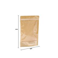 Sacs en Papier Kraft avec Fenêtre Complète - 16x24 cm
