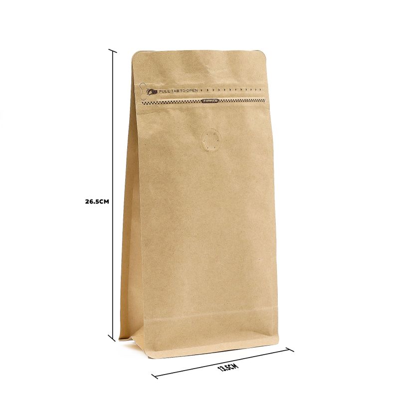 Sac à Café Moyen avec Valve d'Arôme - 13,5x26,5 cm (500 g)