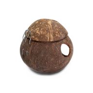Nichoir Naturel en Noix de Coco - Avec Crochet - 13 cm