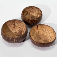 Petit Bol en Noix de Coco Naturelle – Poli – Pour Usage Artisanal – 7x10 cm.