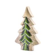 Perdus dans la Forêt - Petit Arbre Décoration en Bois - 15x10cm
