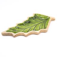 Perdus dans la Forêt - Bol en Bois Feuille Émaillée - 33x17cm