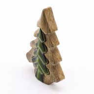 Perdus dans la Forêt - Petit Arbre Décoration en Bois - 15x10cm