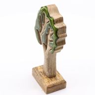Perdus dans la Forêt -  Décoration en Bois 3D Arbre Unique - 20x10cm