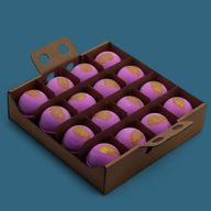 Bombe de Bain Jumbo - Pink Charlotte - Demi Icosaèdre - Demi Ronde