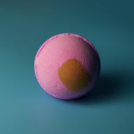 Bombe de Bain Jumbo - Pink Charlotte - Demi Icosaèdre - Demi Ronde