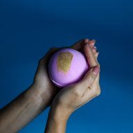 Bombe de Bain Jumbo - Pink Charlotte - Demi Icosaèdre - Demi Ronde