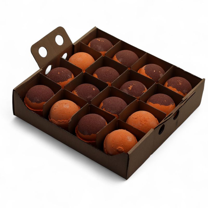Bombes de bain moussantes à la cannelle et à l'orange 180g