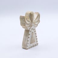 Ange en Bois de Manguier - Blanchi - 13cm