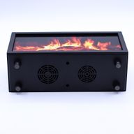 Diffuseur d'Aromes Effet Flamme Avec Sons d'Oiseaux - Noir USB - Changement De Couleur