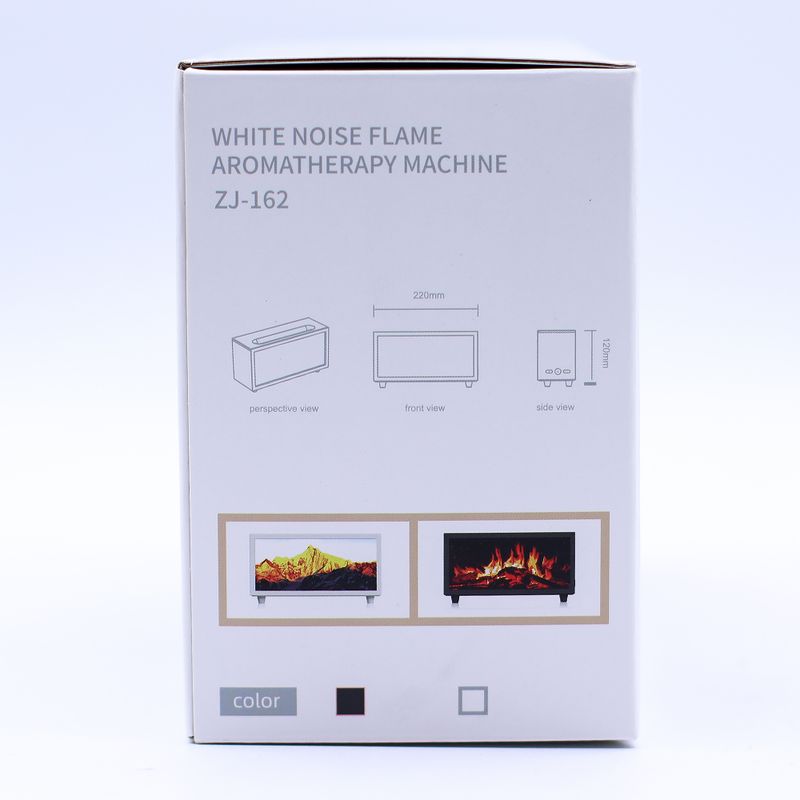 Diffuseur d'Aromes Effet Flamme Avec Sons d'Oiseaux - Noir USB - Changement De Couleur